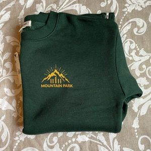 GARAGE Side Zip Crewneck in Pine Womens Size XXS